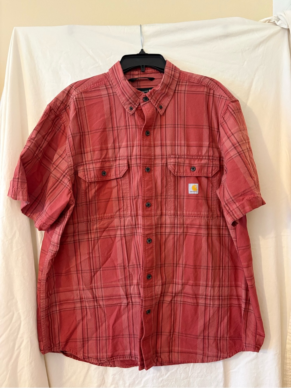 Carhartt Button Down Plaid Short Sleeve Shirt